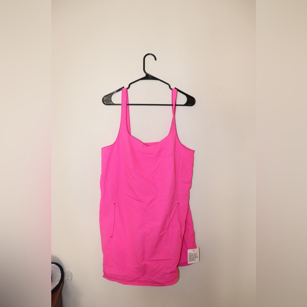 Topshop Hot Pink Sleeveless Dress